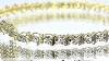 1.25 Ct Round Cut Diamond Tennis Necklace For Women's Solid 10k Yellow Gold